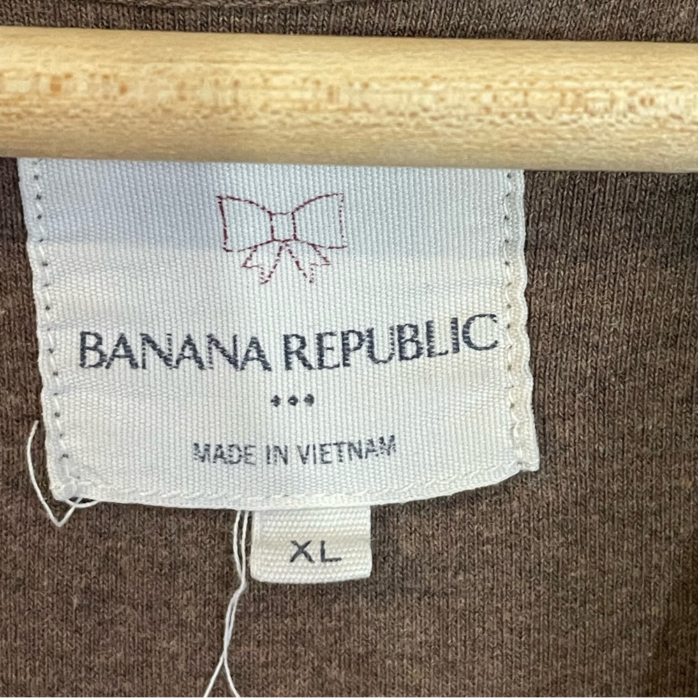 Banana Republic Factory two button fold over collar sweatshirt. Women’s size XL - Picture 4 of 7